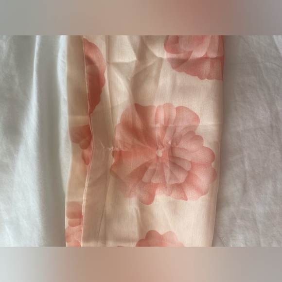 Sante Grace Pink Floral Sheer Pleated Ruffle Mini Dress Size 4X - Picture 11 of 11